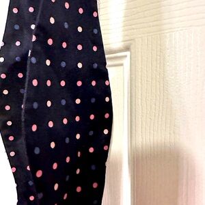 Navy blue polka dot bow tie - new